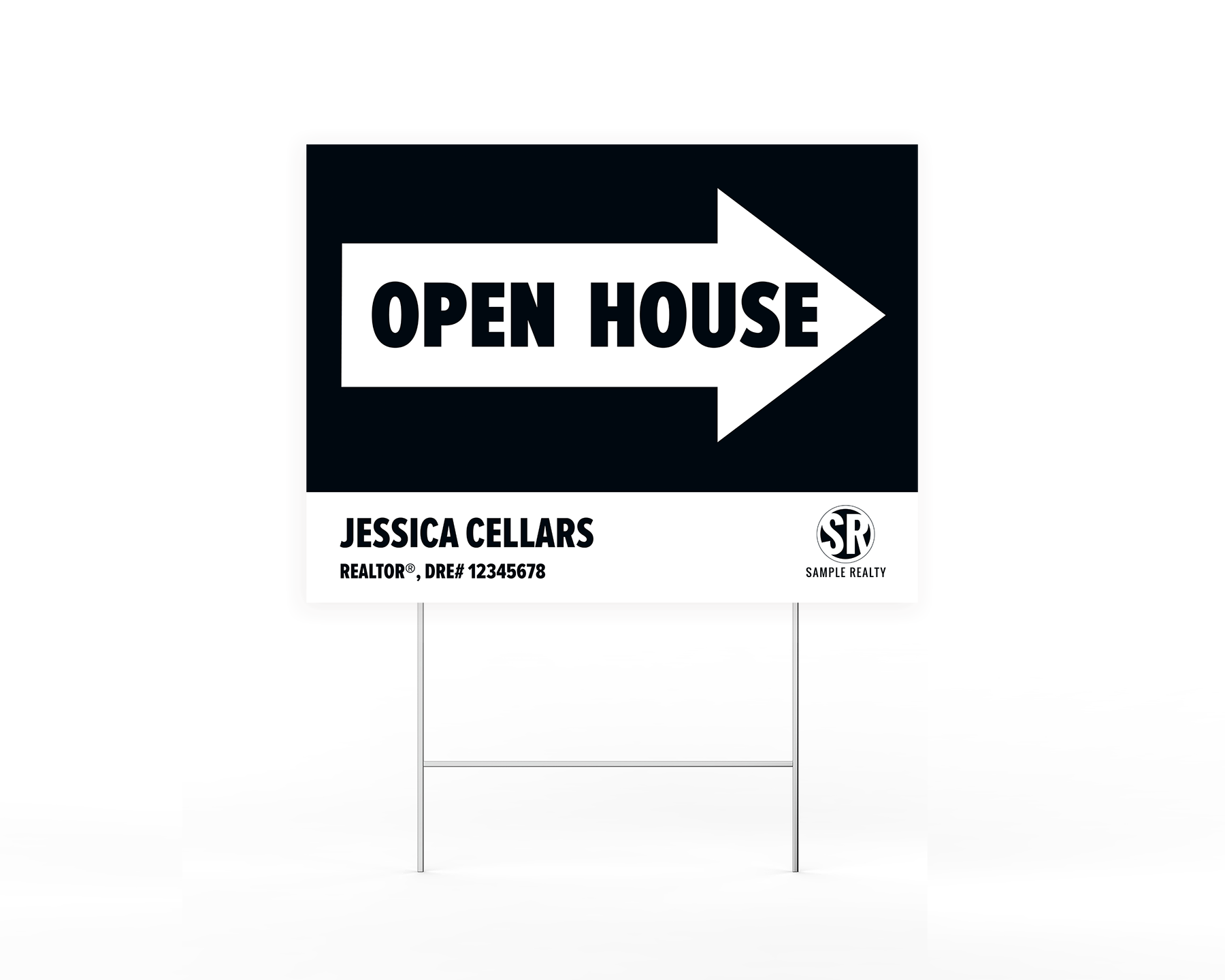 Corefact Real Estate HStake Open House Yard Signs